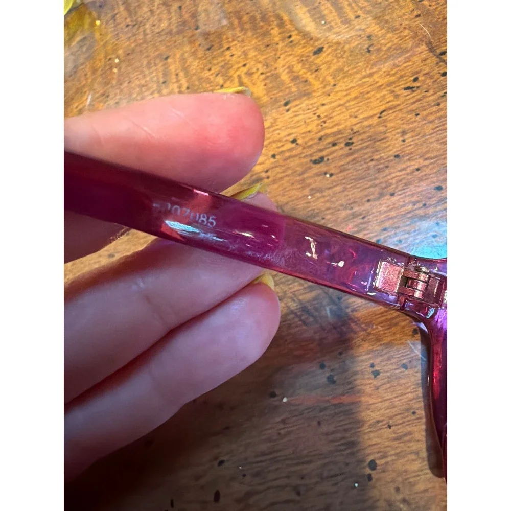 Y2K Oversized Round Sunglasses Translucent Purple Bratz Style Retro 207085